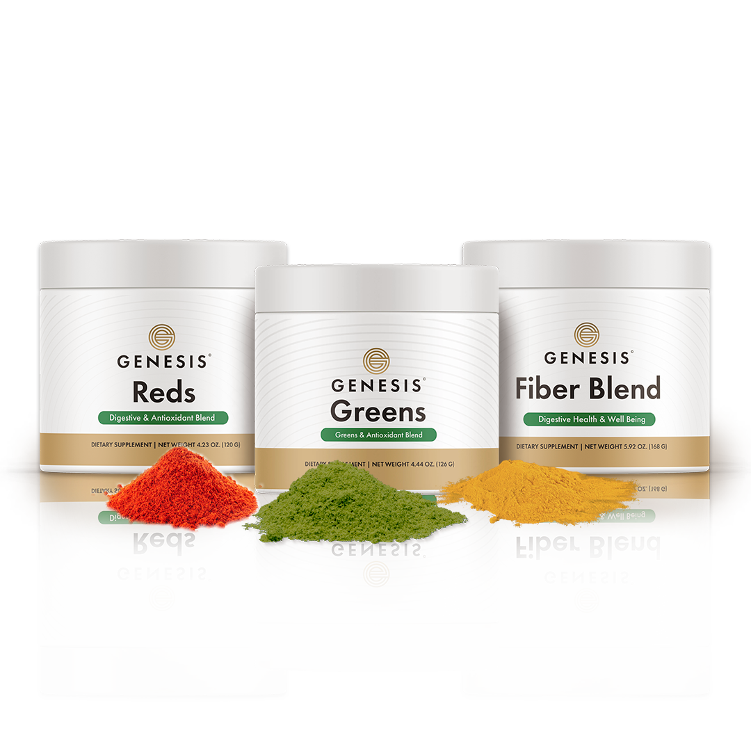 best gut health powder supplements containing reds, greens, and fibers
