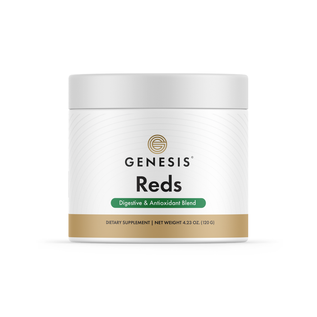 reds superfood powder with 30 servings per container