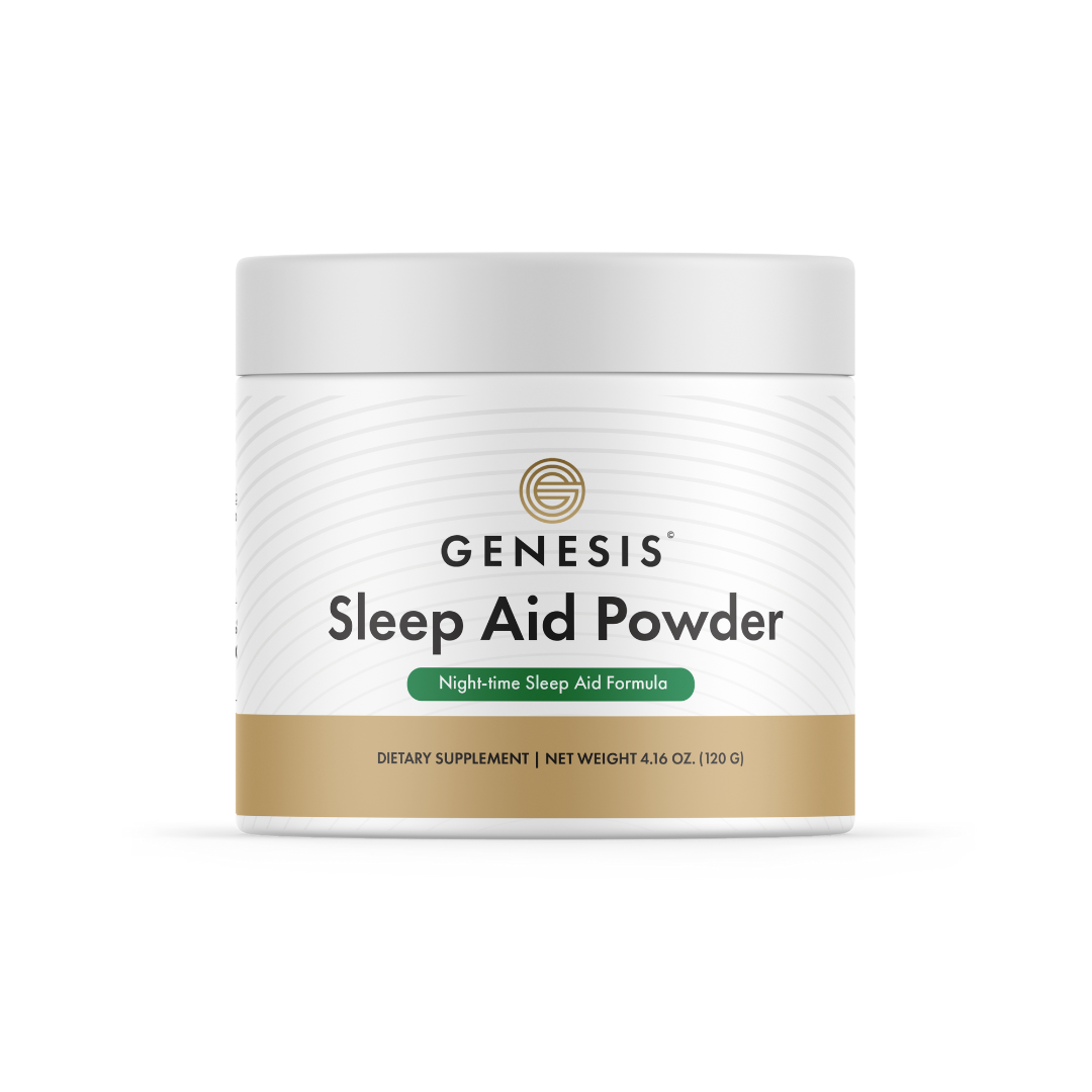 sleep aid powder supplement for a peaceful sleep with melatonin