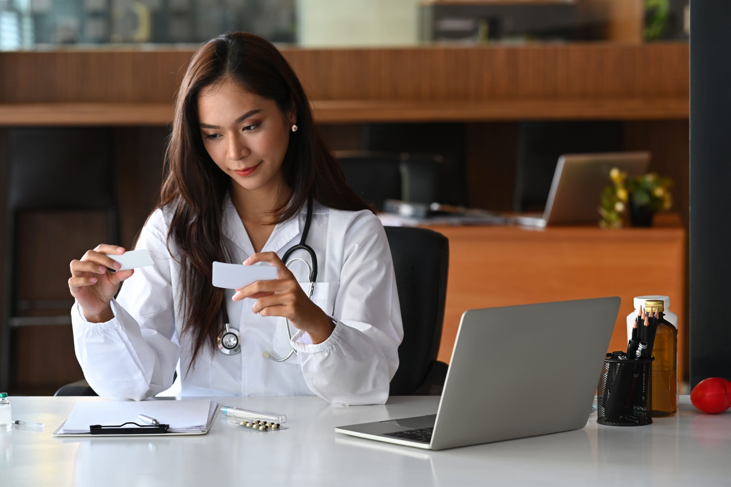 a female doctor looking for answers on how long does it take for supplements to work